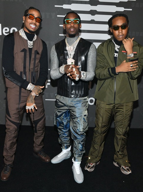 Quavo, Offset, Takeoff, 2019 New York Fashion Week, Fenty x Savage